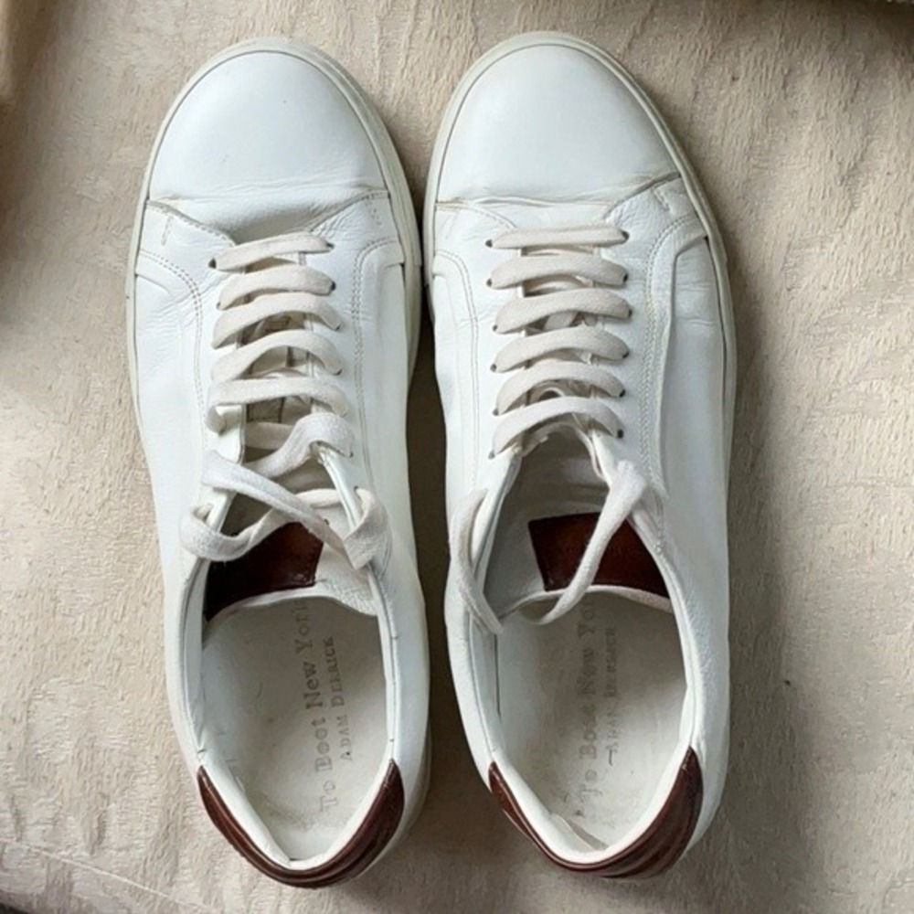 TO BOOT NEW YORK Carlin White Sneaker ADAM DERRICK size 8.5